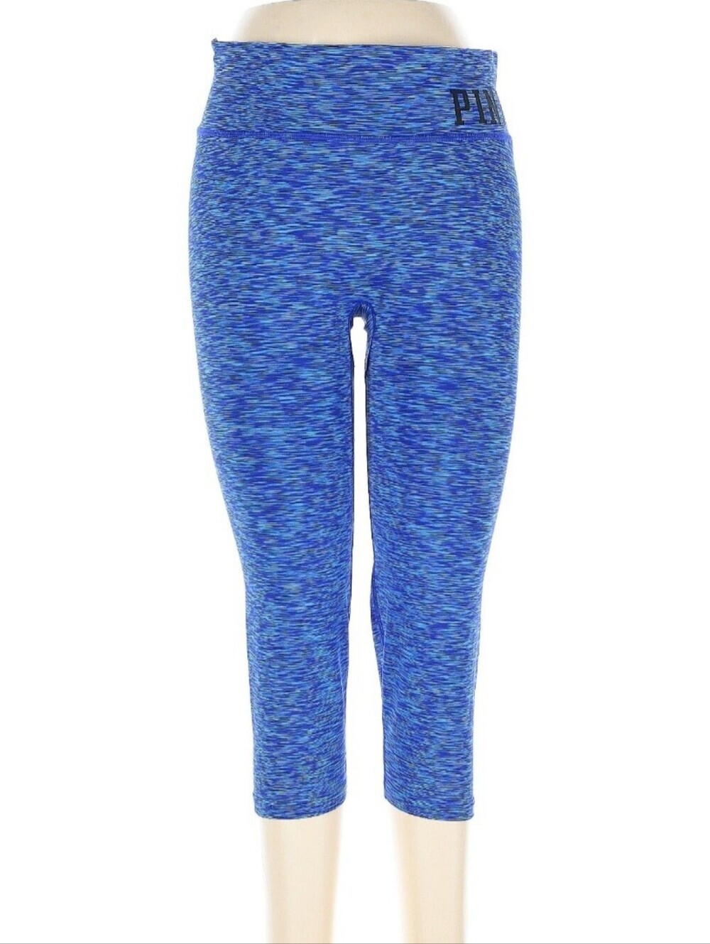 PINK Size M Space-Dye Capri Yoga Leggings